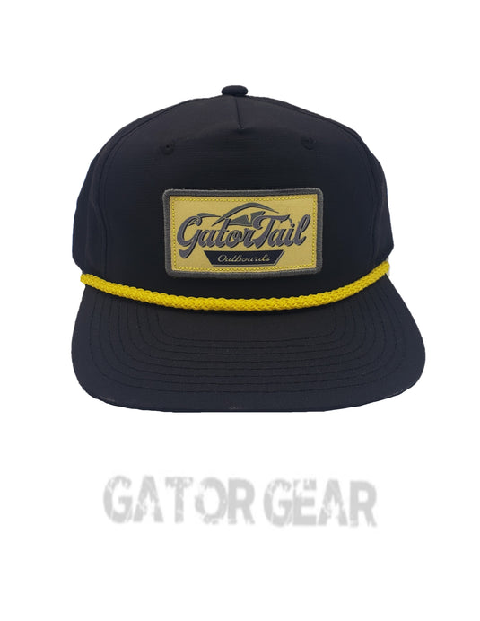 Black/Gold Rope Cloth Patch