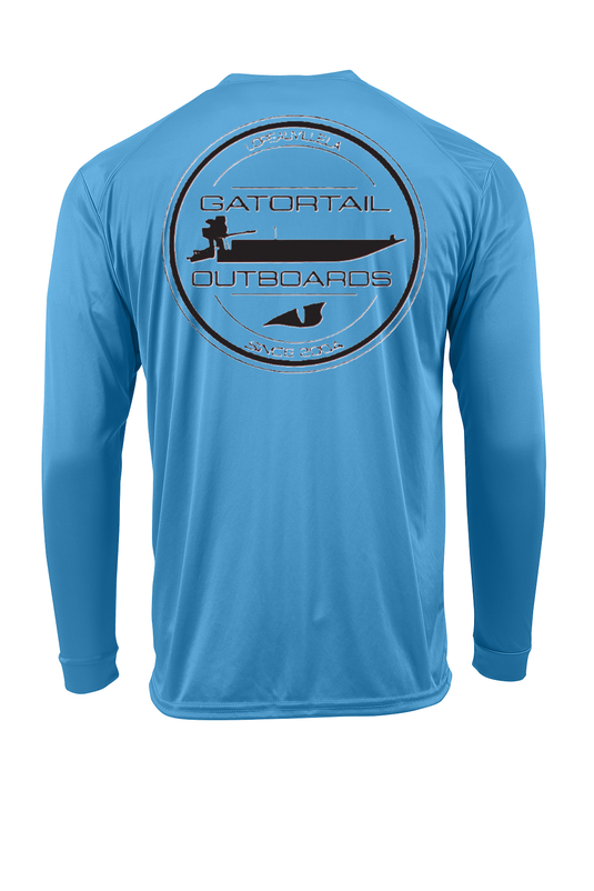 Boat Logo Gatortail Long Sleeve Dri-Fit (Bimini Blue)