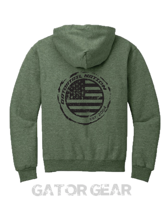 Gatortail Nation Hoodie-Military Green