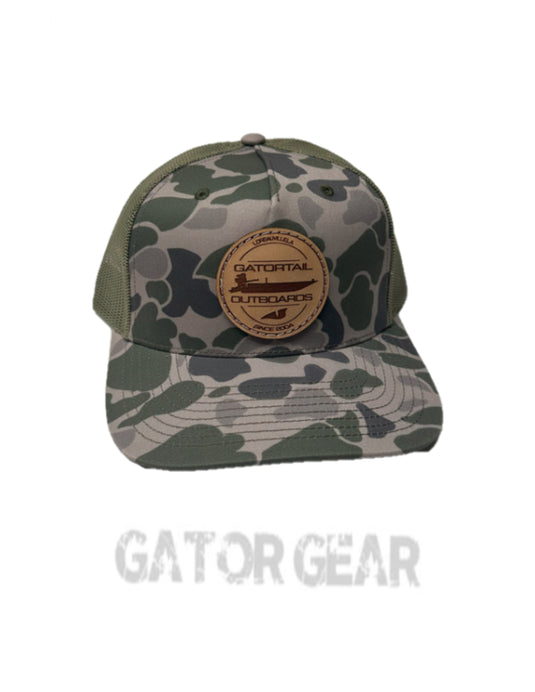 Marsh Duck/ Loden Leather Boat Patch