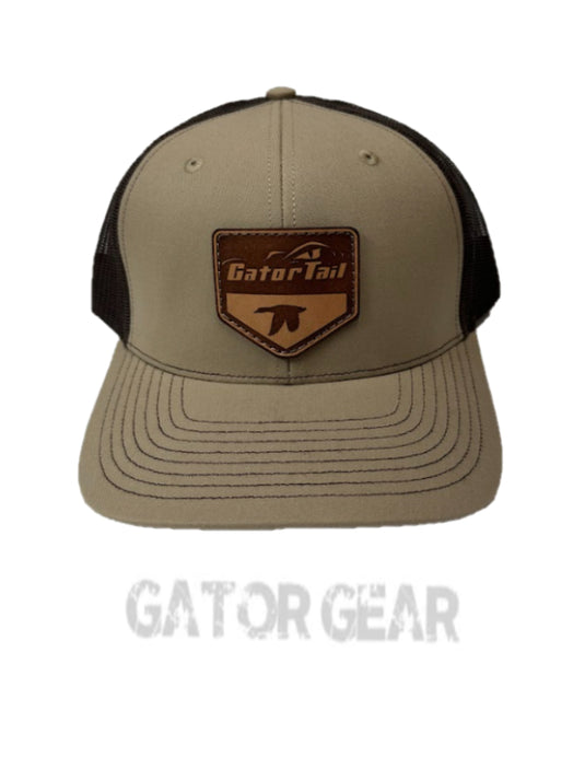 KHAKI/COFFEE Leather Duck Patch