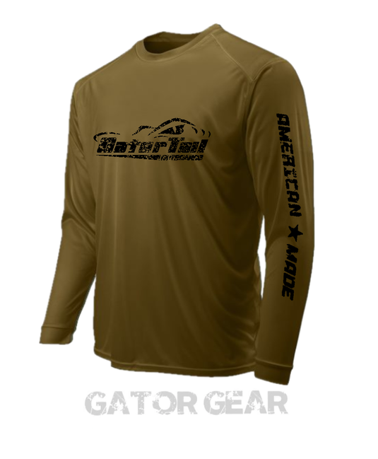 Woodland Brown Gatortail Long Sleeve Dri-Fit