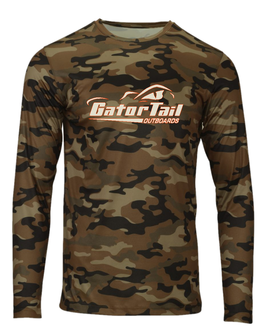 Old School Camo Gatortail Long Sleeve Dri-Fit
