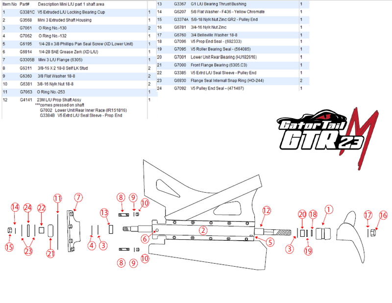 Load image into Gallery viewer, 23M Lower Unit Rebuild Kit
