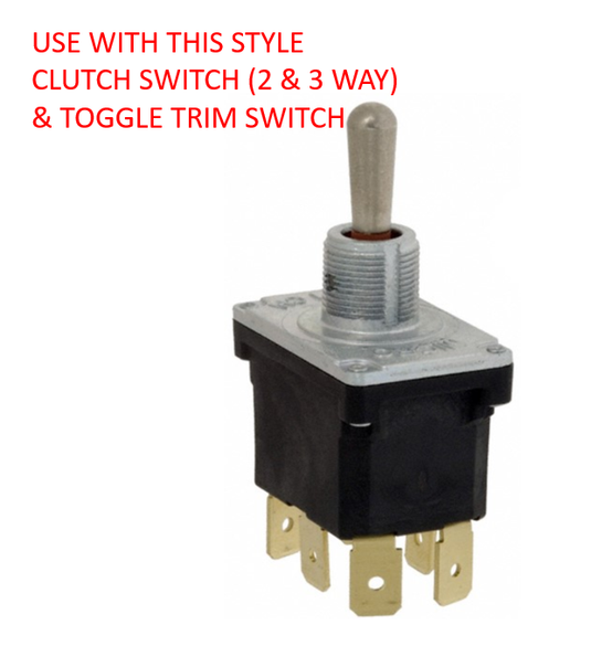 Toggle Trim Switch Boot (Compatible w/ Clutch Switch)