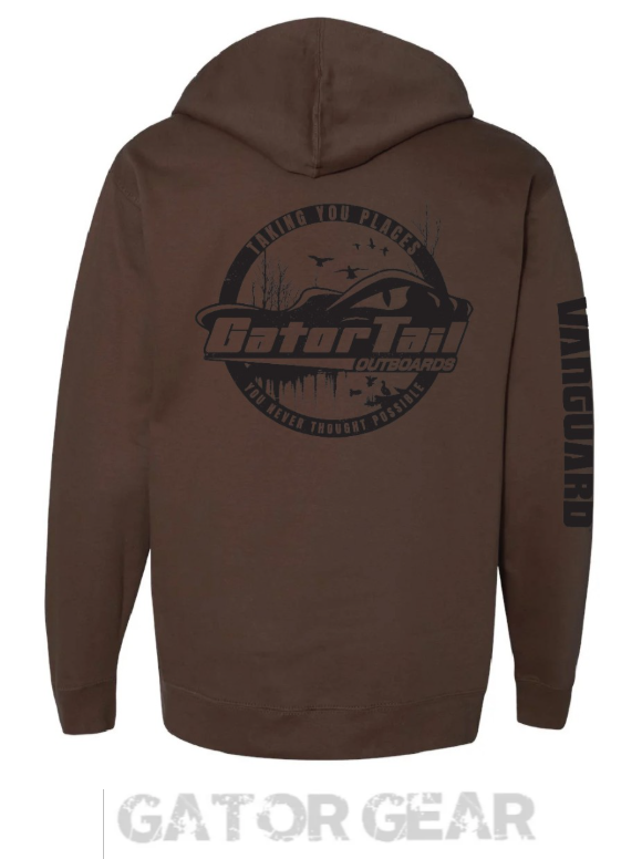 Load image into Gallery viewer, Brown Circle Logo Hoodie

