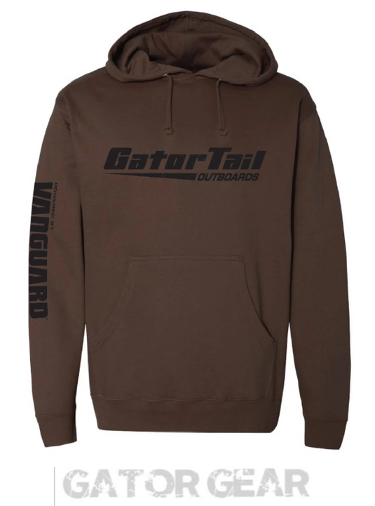 Brown Circle Logo Hoodie