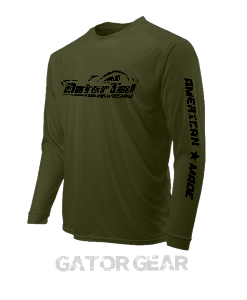 Load image into Gallery viewer, Olive Gatortail Long Sleeve Dri-Fit
