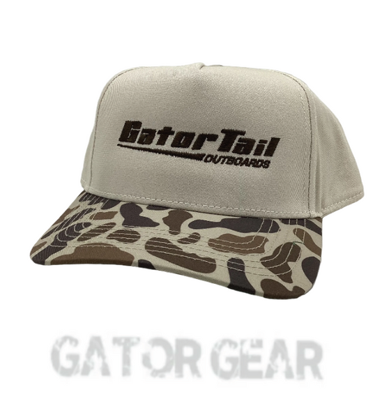 Light Khaki/ Camo Gatortail Lost Hat