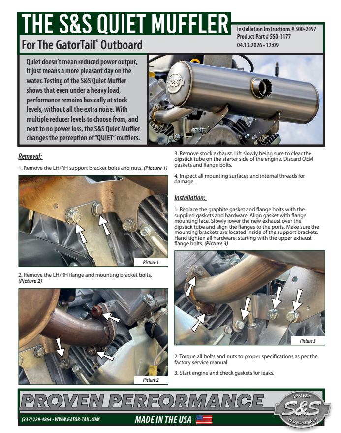 Load image into Gallery viewer, S&amp;S Quiet Muffler
