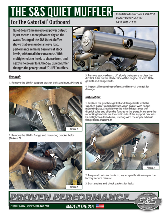S&S Quiet Muffler