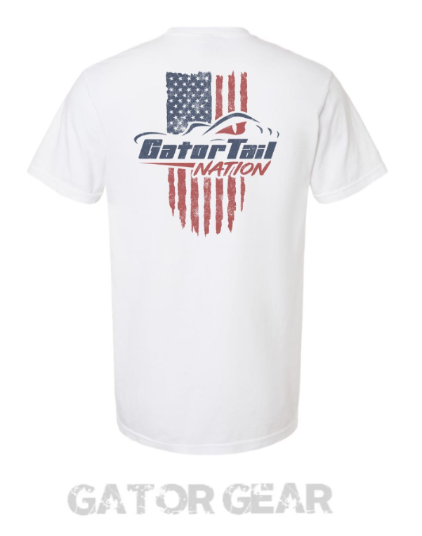 Load image into Gallery viewer, Gatortail 4th of July Shirt White
