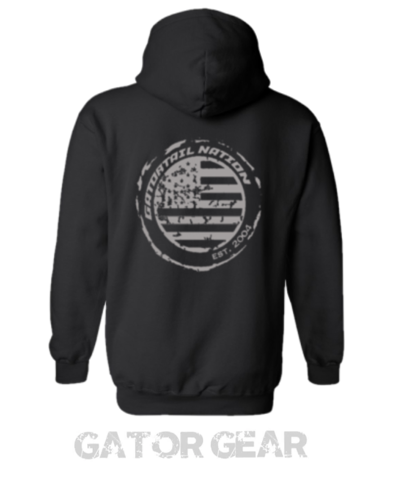Load image into Gallery viewer, Black Gatortail Nation Hoodie
